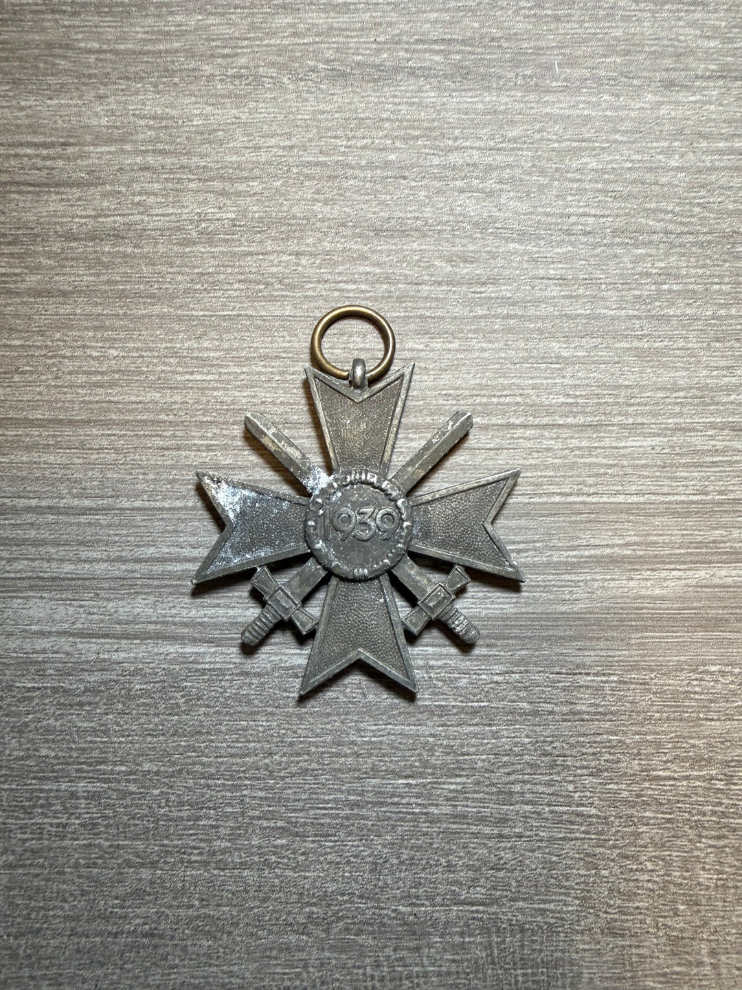 Original WWII German War Merit Cross 2nd Class w/ Swords (Kriegsverdienstkreuz 1939) – No Ribbon – Combat Award