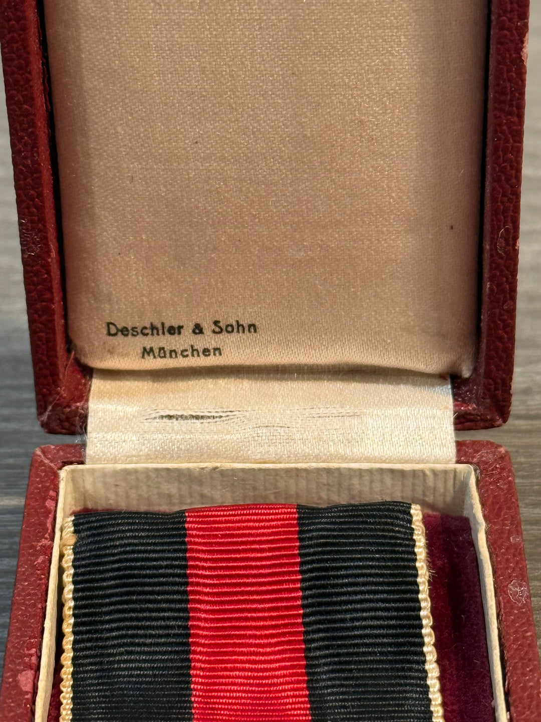 WWII German Sudetenland Medal w/ Case – 1 October 1938 – Deschler &amp; Sohn