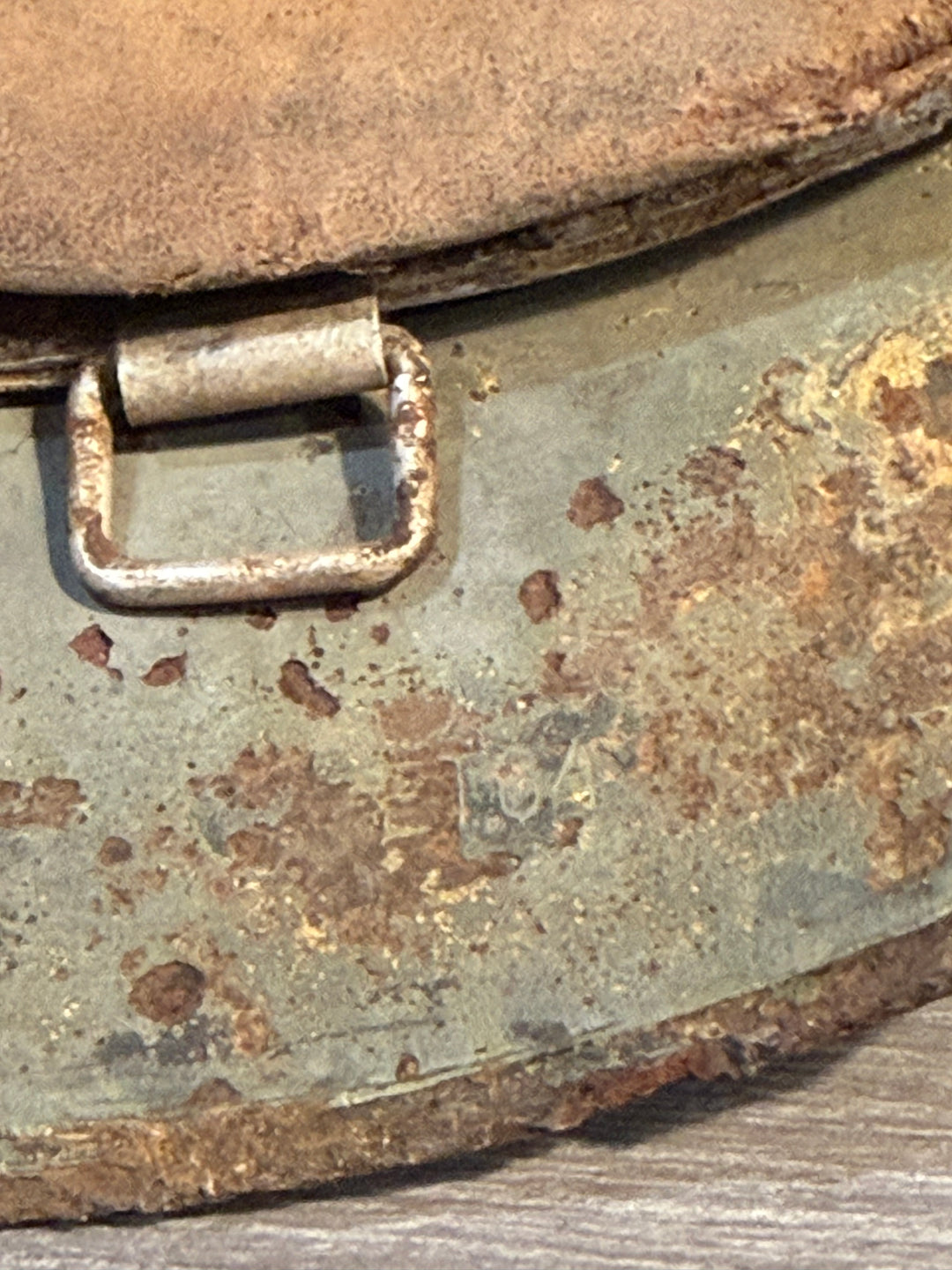Original WWII German M35 Heer Helmet – ET64 – Double Decal – Relic Battlefield Find- Named