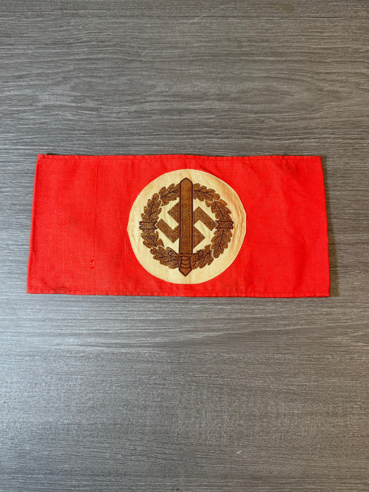WWII German SA Armband w/ RZM Tag – Brown Embroidered SA Emblem