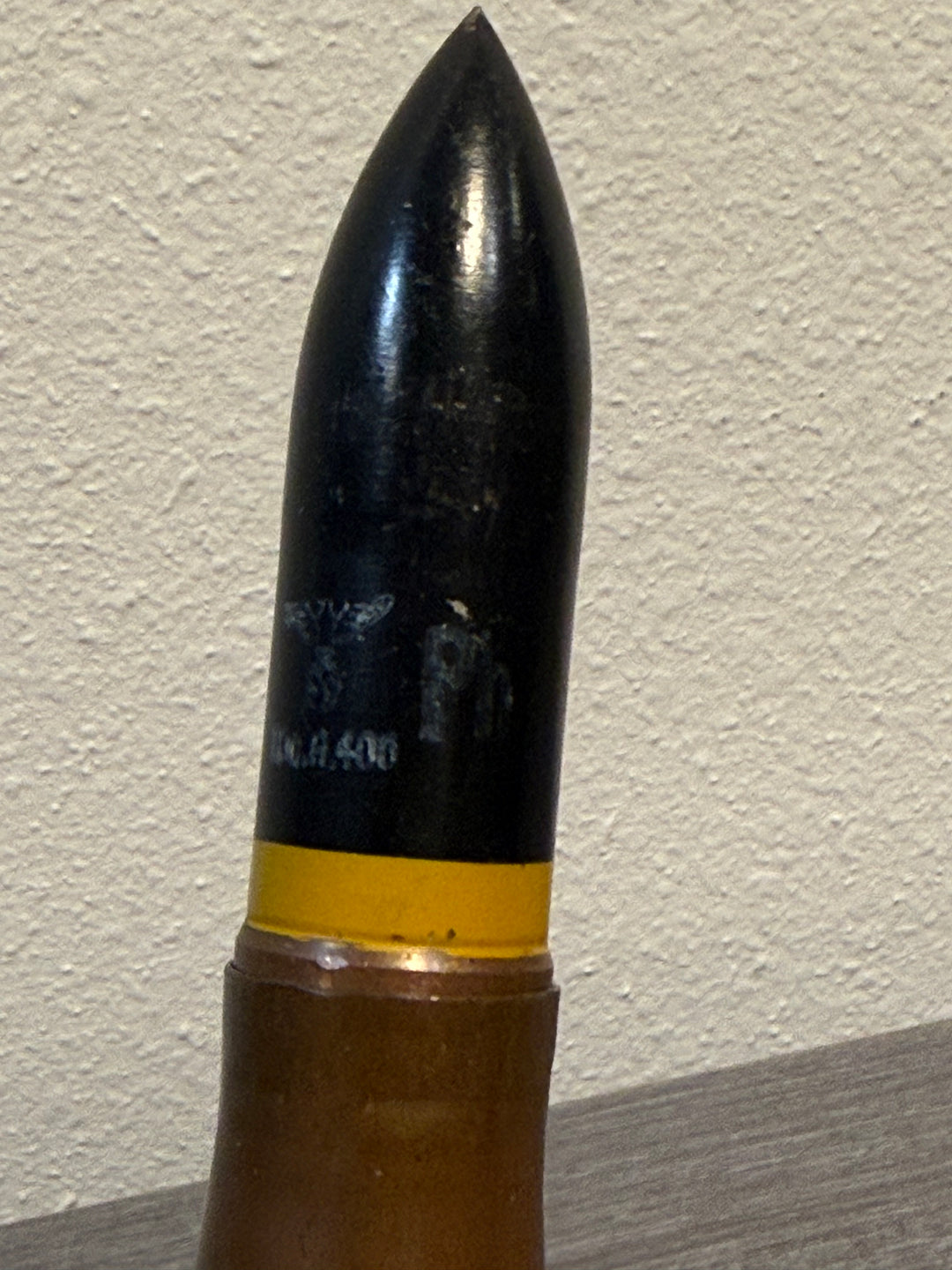 Original WWII German 20mm Flak Round – Inert Display Round – Anti-Aircraft Ammunition