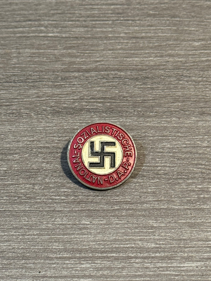 Original WWII German NSDAP Membership Pin – RZM M1/17 – Party Badge – Authentic