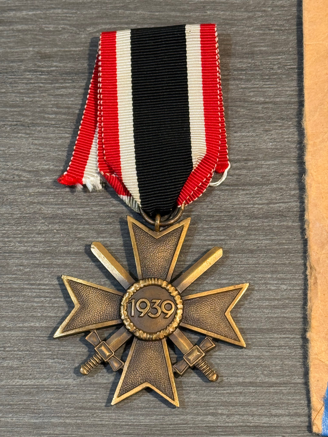 WWII German War Merit Cross 2nd Class w/ Swords (Kriegsverdienstkreuz 2. Klasse) – w/ Original Packet