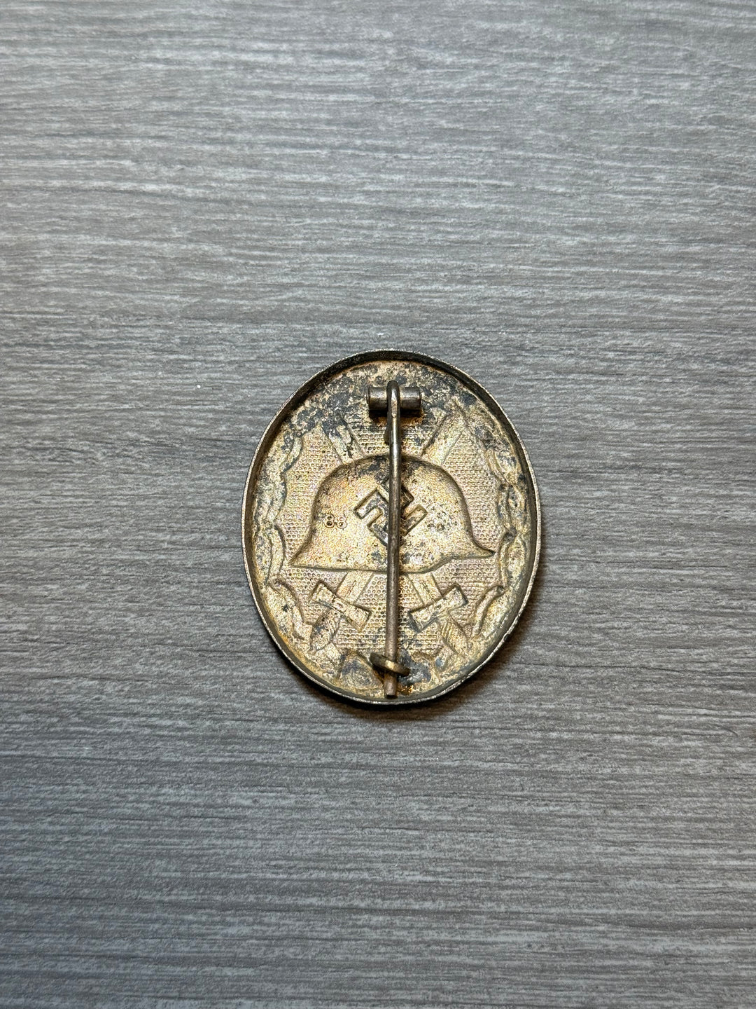 WWII German Silver Wound Badge – Maker Marked “88”, Excellent Detail, Original Hardware
