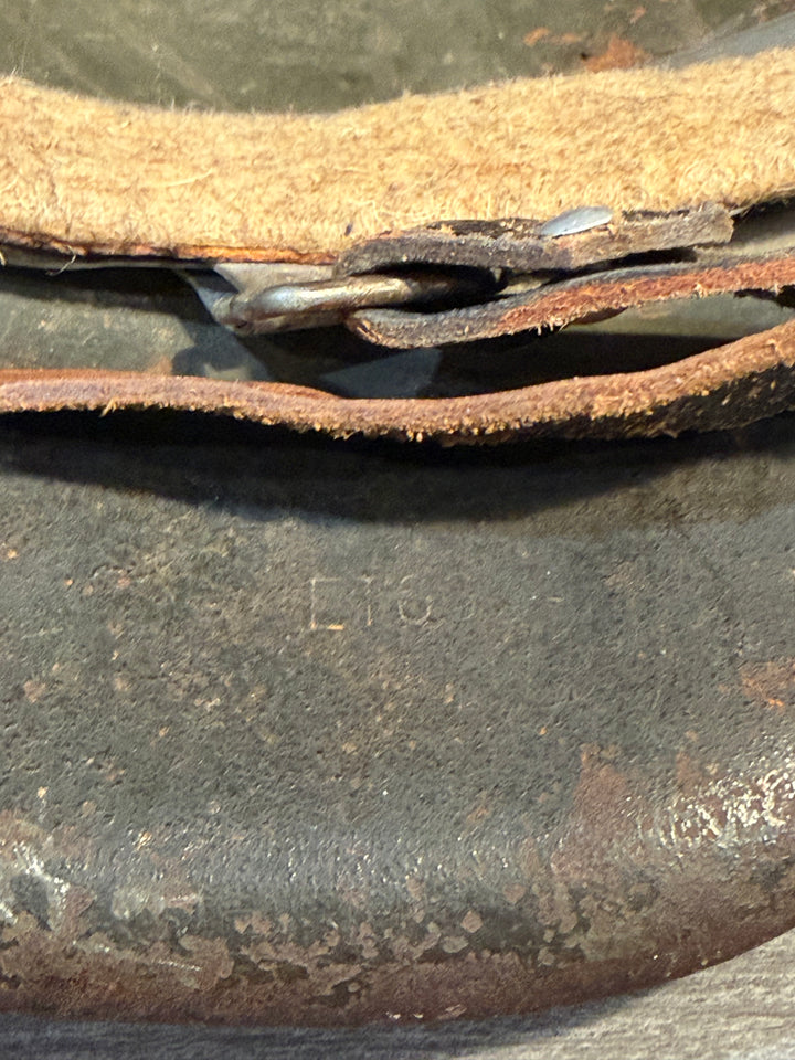 Original WWII German M42 Steel Helmet – ET63 – Relic Condition – Original Paint &amp; Decal