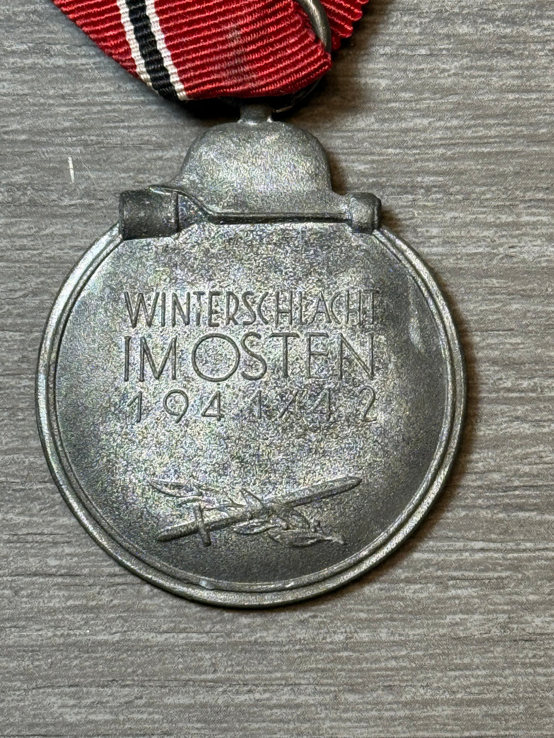 WWII German Eastern Front Medal “Winterschlacht im Osten 1941–42” – Original Ribbon