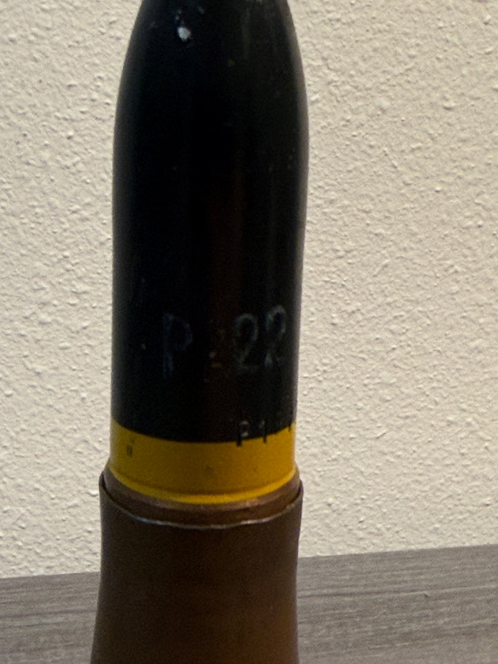 Original WWII German 20mm Flak Round – Inert Display Round – Anti-Aircraft Ammunition