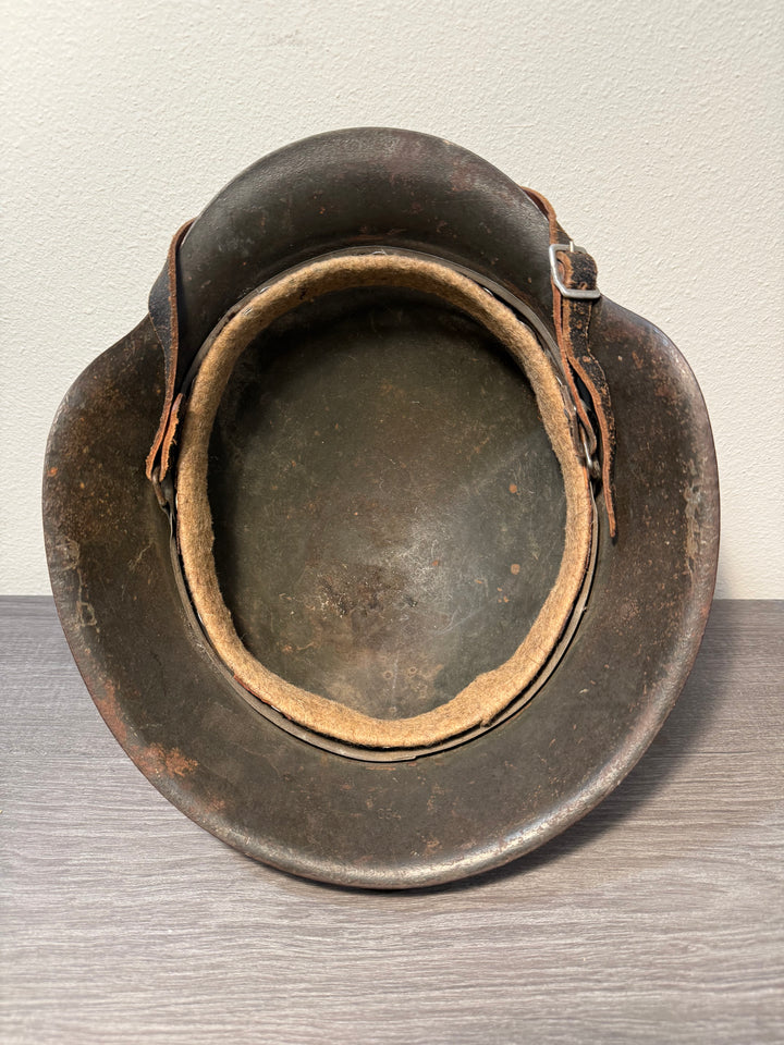 Original WWII German M42 Steel Helmet – ET63 – Relic Condition – Original Paint &amp; Decal