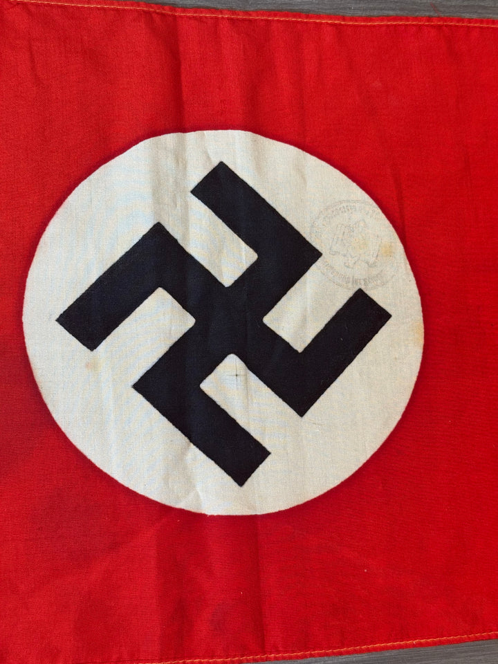 Original WWII German NSDAP Flag w/ Maker Stamp