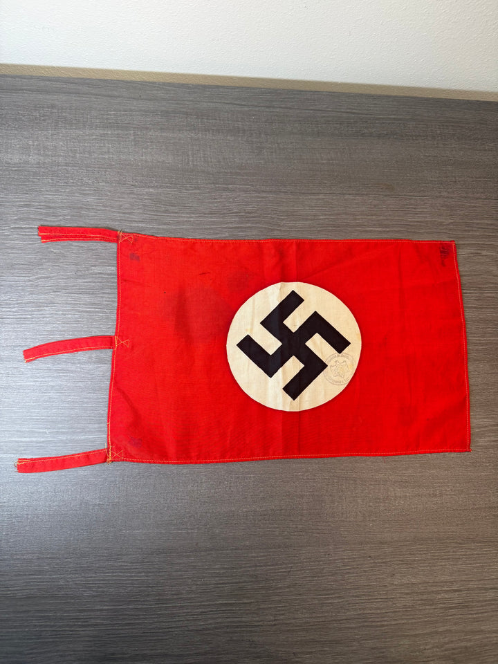 Original WWII German NSDAP Flag w/ Maker Stamp