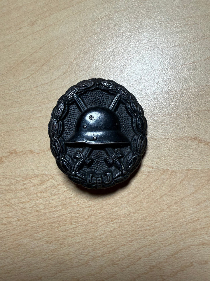 Original WWI German Black Wound Badge – 1918 Pattern – Steel Construction