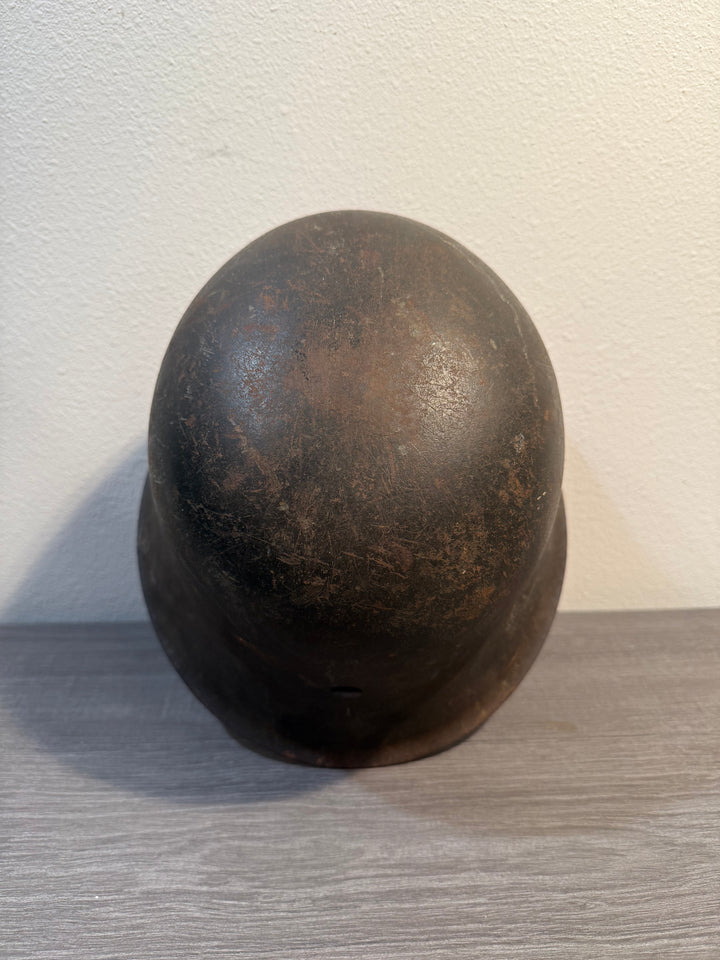 Original WWII German M42 Helmet –  Late War Relic Battlefield Condition