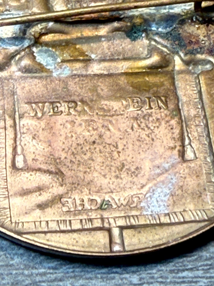 WWII German Reichsparteitag Weimar Tinnie 1926–1936 – Maker Marked Weinstein Jena