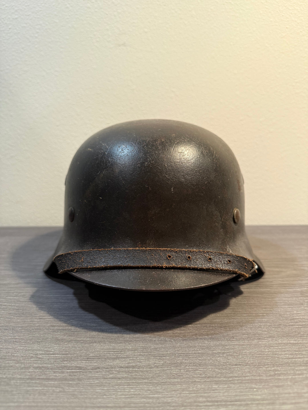 Original WWII German M42 Steel Helmet – ET63 – Relic Condition – Original Paint &amp; Decal