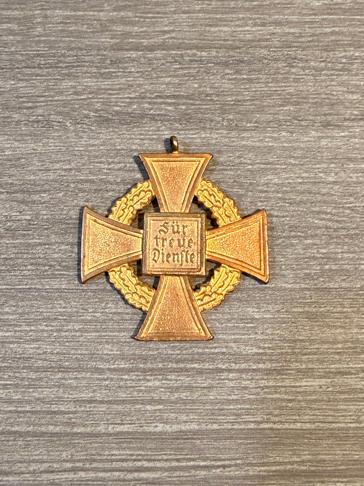 WWII German Civil Service Faithful Service Cross – 40 Year
