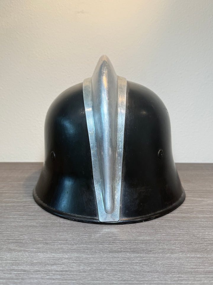 WWII German M34 Fire Police Helmet – Double Decal – DRGM Marked – Size 56