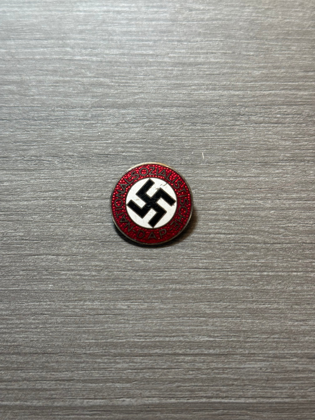 Original WWII German NSDAP Party Badge – RZM M1/101 (Deschler) – Enamel – Early Example