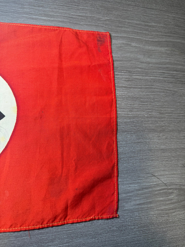 Original WWII German NSDAP Flag w/ Maker Stamp