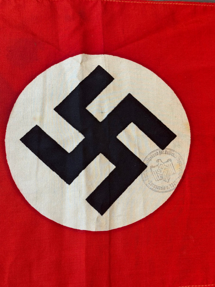 Original WWII German NSDAP Flag w/ Maker Stamp