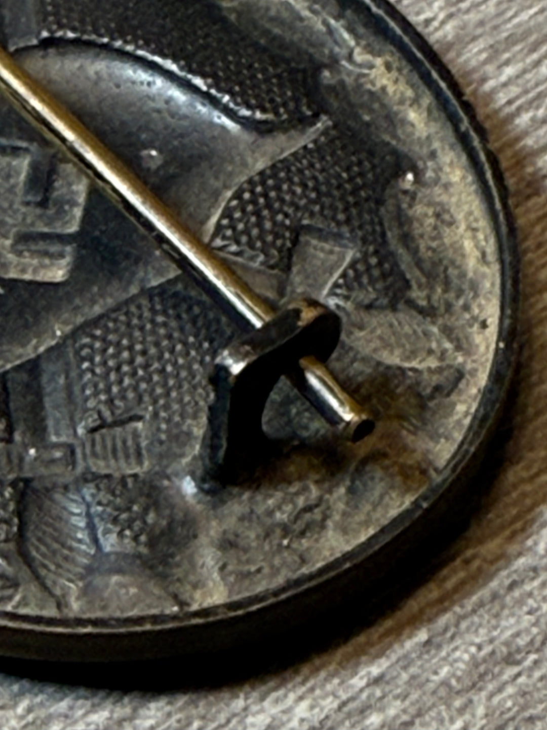 WWII German Black Wound Badge – Nice Detail, Attractive Patina, Original Hardware