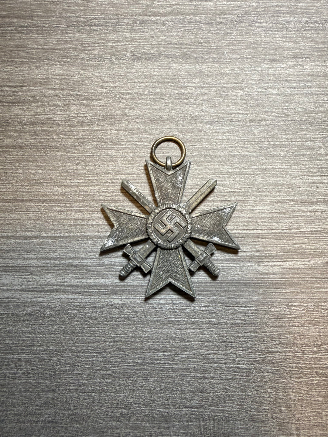 Original WWII German War Merit Cross 2nd Class w/ Swords (Kriegsverdienstkreuz 1939) – No Ribbon – Combat Award