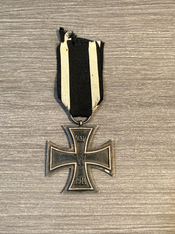 WWI German Iron Cross 2nd Class 1914 – Original EK2 w/ Ribbon
