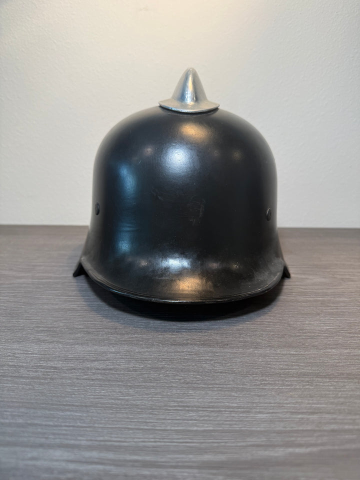 WWII German M34 Fire Police Helmet – Double Decal – DRGM Marked – Size 56