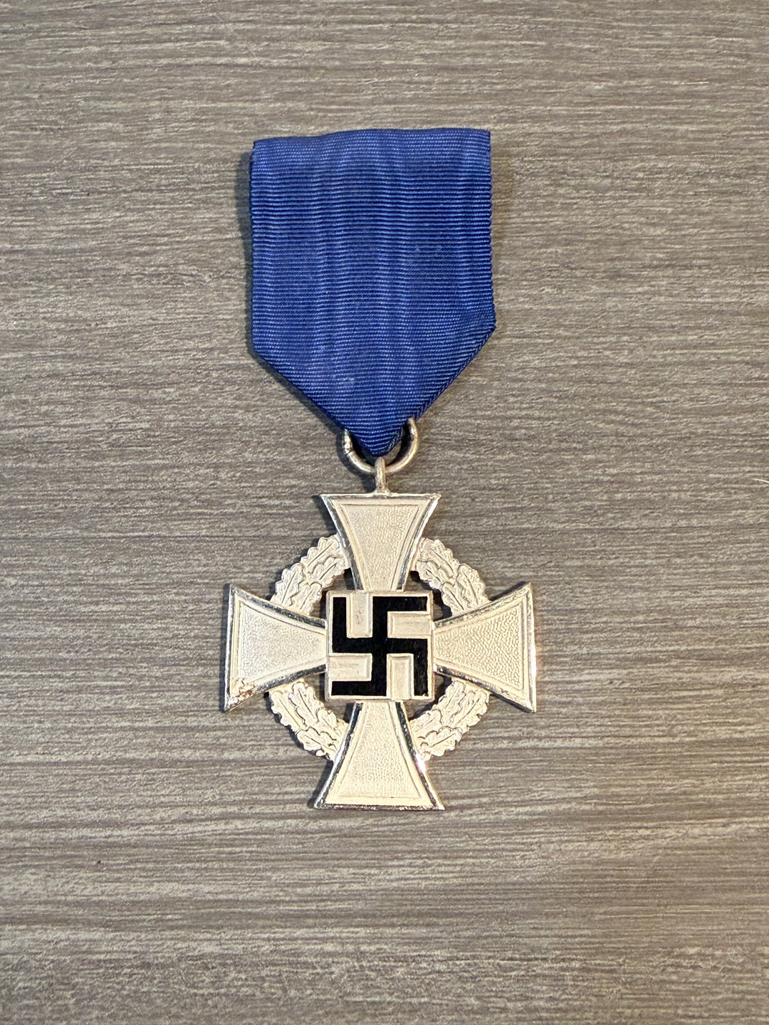 WWII German Civil Service Faithful Service Medal – 25 Year – Original w/ Ribbon
