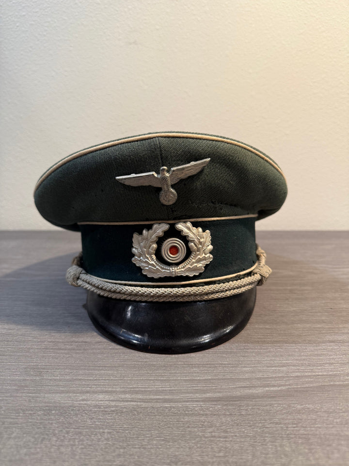 WWII German Heer Officer Visor Cap (Schirmmütze) – Untouched Original