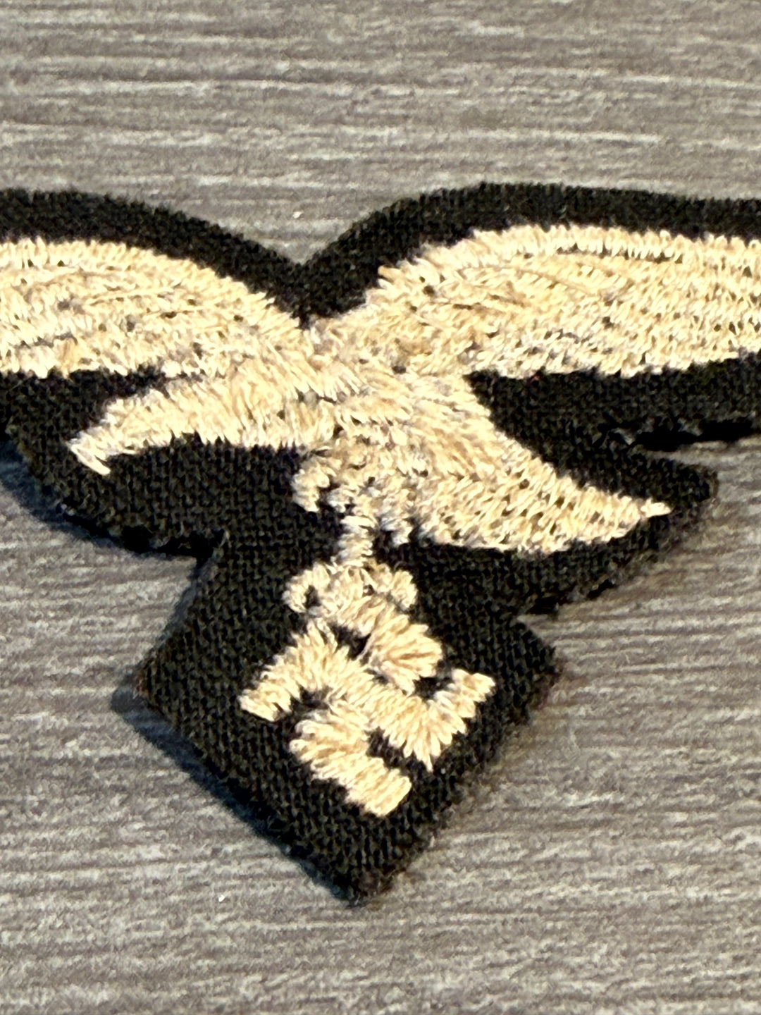Original WWII German Luftwaffe Cap Eagle – Unissued – Cloth Insignia – Authentic