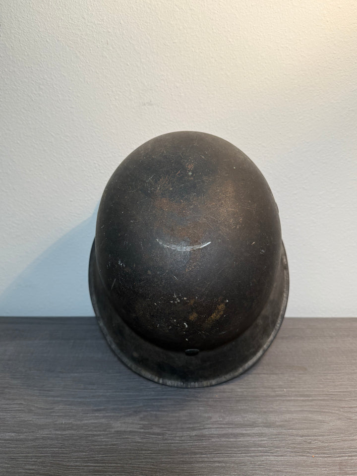 WWII German M42 Luftwaffe Helmet – NS66 – Named – 1942 Dated Chinstrap