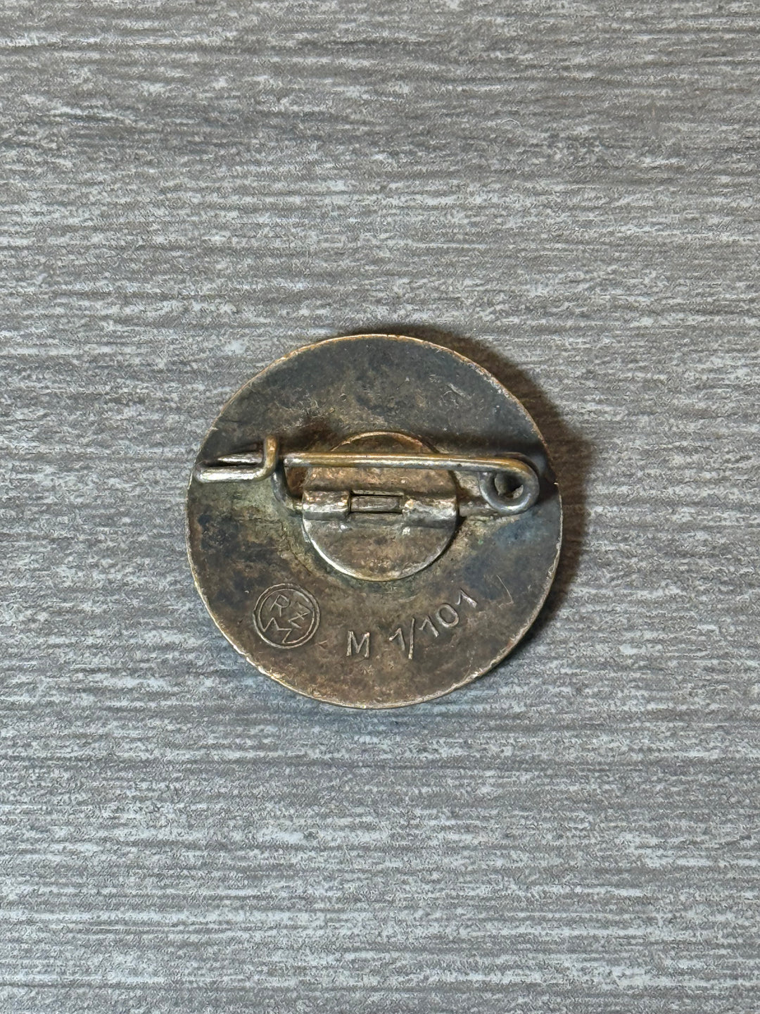 Original WWII German NSDAP Party Badge – RZM M1/101 (Deschler) – Enamel – Early Example