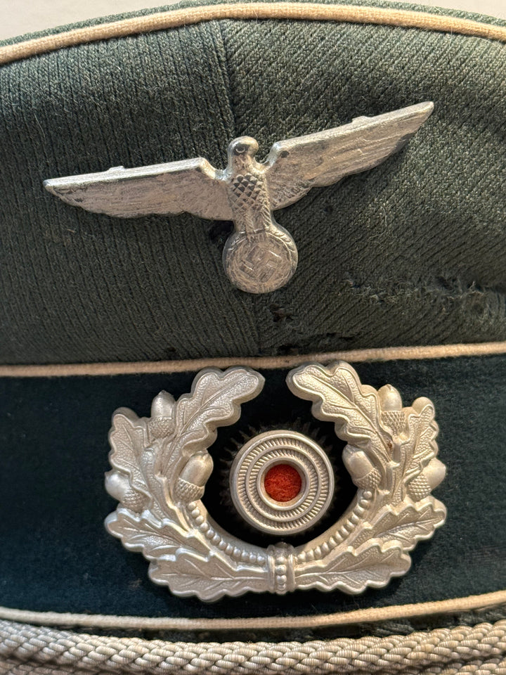 WWII German Heer Officer Visor Cap (Schirmmütze) – Untouched Original