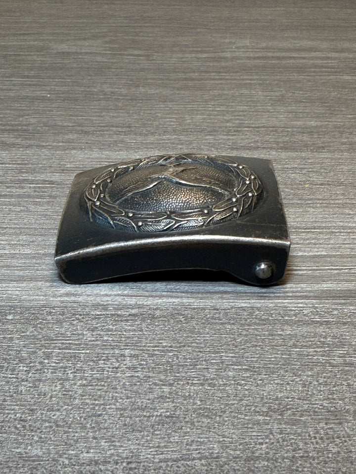 Original WWII German Luftwaffe Steel Belt Buckle – Enlisted/NCO – Original Paint