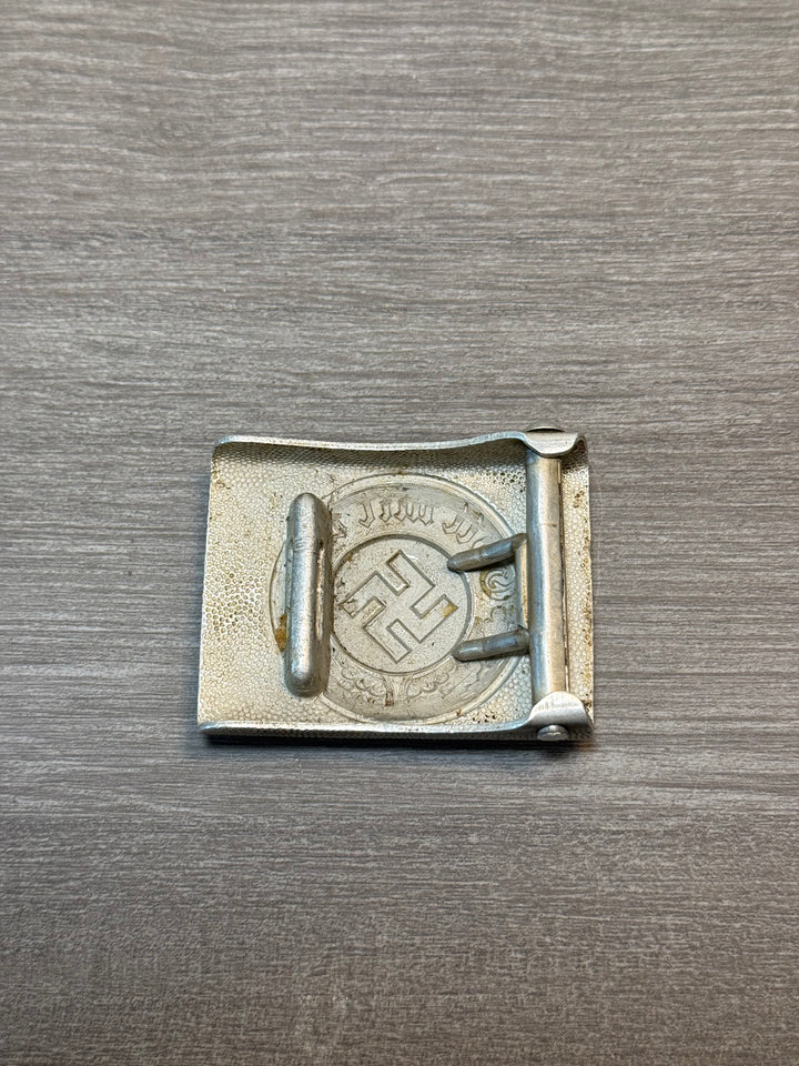 Original German WWII Aluminum Combat Police Belt Buckle