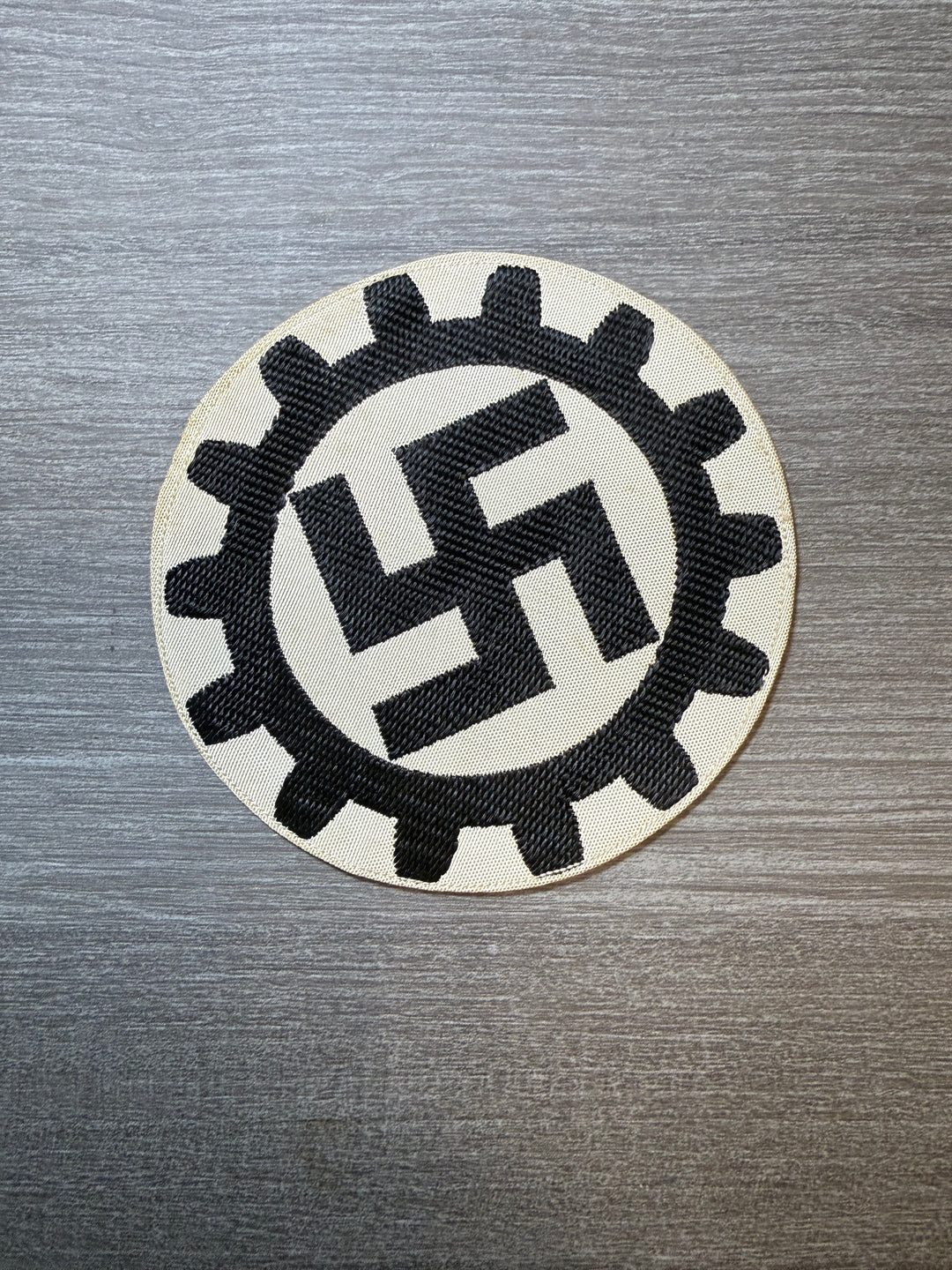 Original WWII German DAF Sports Shirt Insignia Patch w/ RZM Tag – NSDAP Era