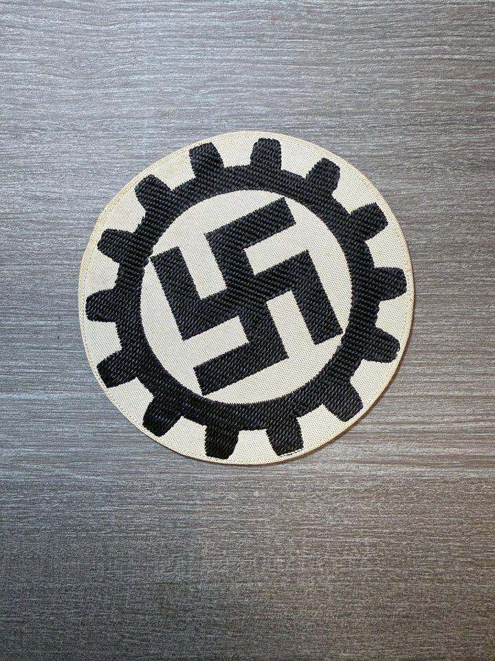 Original WWII German DAF Sports Shirt Insignia Patch w/ RZM Tag – NSDAP Era
