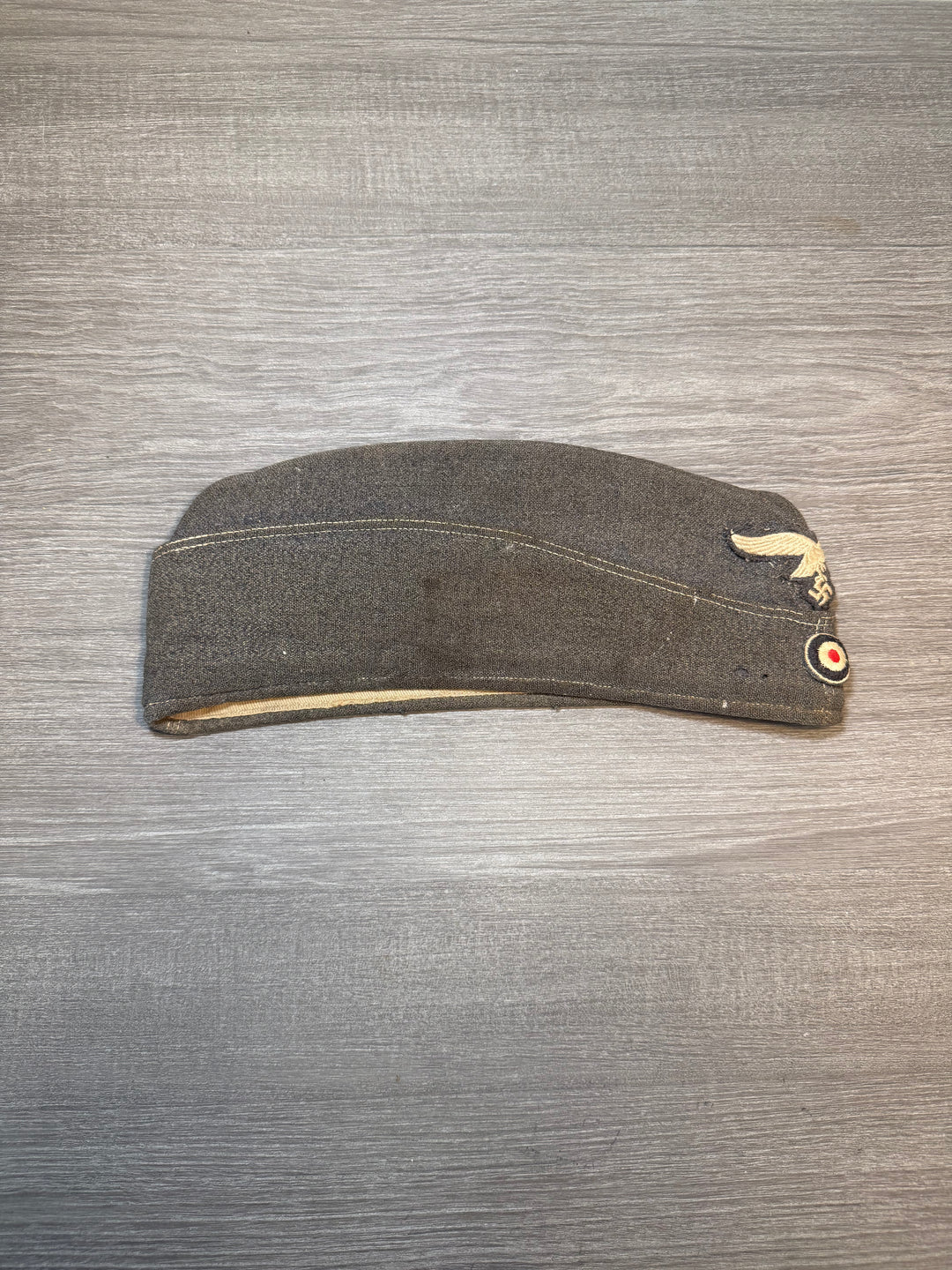 Original WWII German Luftwaffe Side Cap (Fliegermütze) w/ Eagle &amp; Cockade