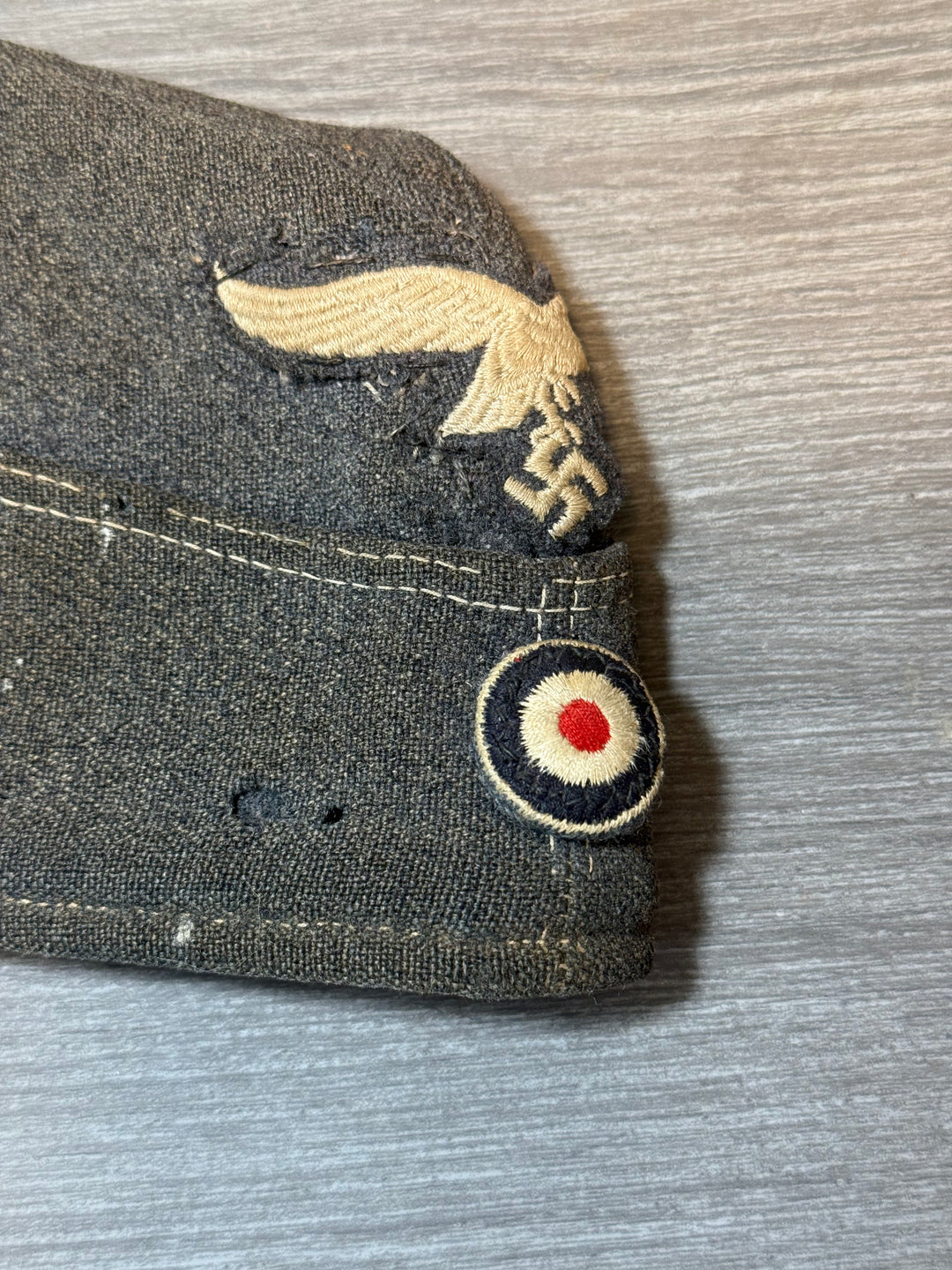 Original WWII German Luftwaffe Side Cap (Fliegermütze) w/ Eagle &amp; Cockade
