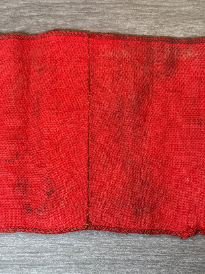 Original WWII German NSDAP Armband – RZM Tag Remnant – Multi-Piece Construction – Service Used