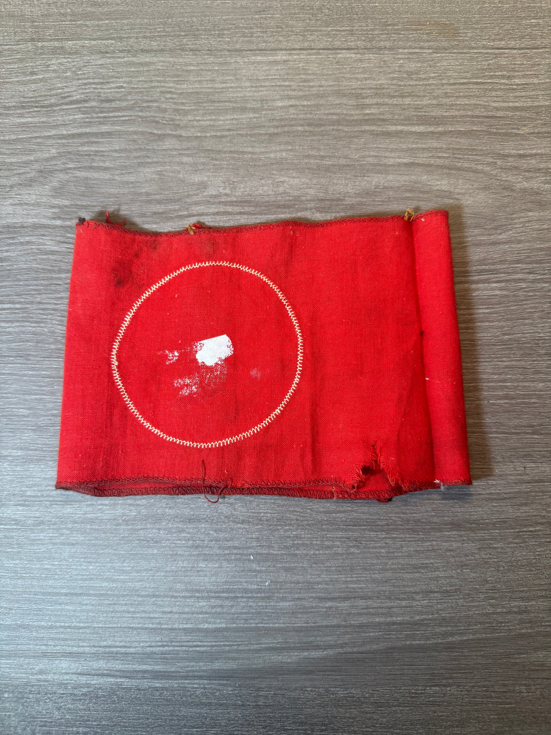 Original WWII German NSDAP Armband – RZM Tag Remnant – Multi-Piece Construction – Service Used