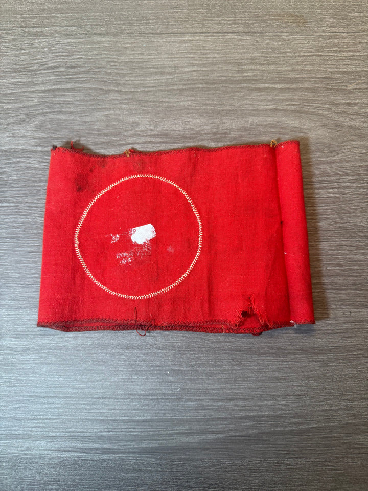 Original WWII German NSDAP Armband – RZM Tag Remnant – Multi-Piece Construction – Service Used