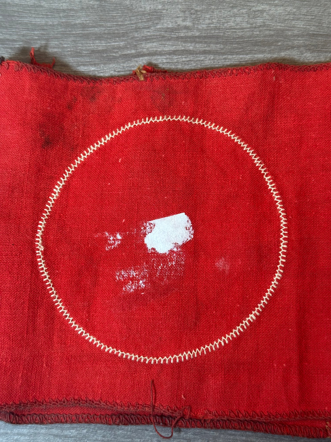 Original WWII German NSDAP Armband – RZM Tag Remnant – Multi-Piece Construction – Service Used