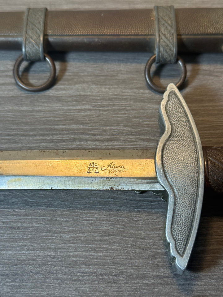 Original WWII German Luftwaffe 2nd Model Dagger – Alcoso Solingen – With Period Hangers