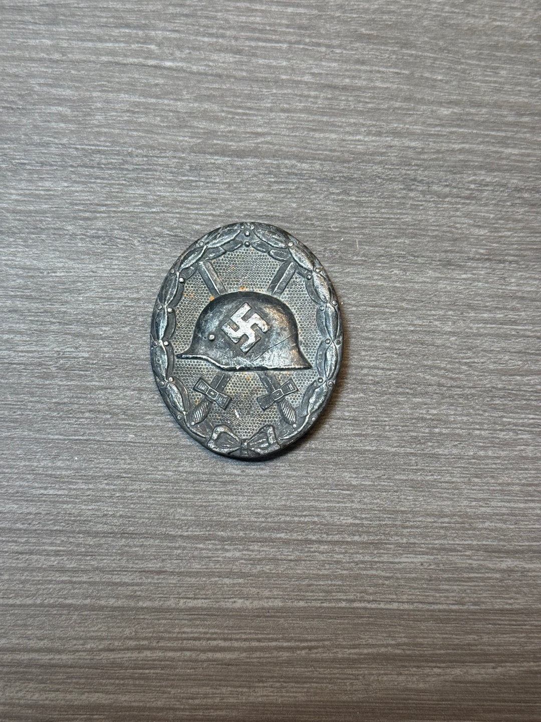 Original WWII German Silver Wound Badge – Maker Marked “30” – Missing Hardware