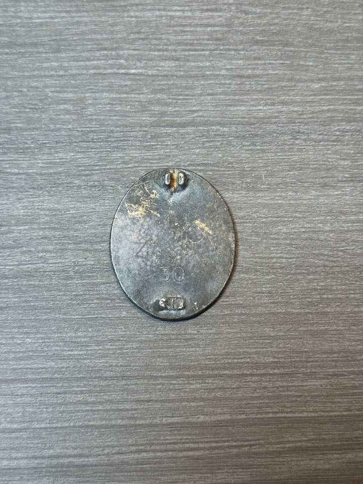 Original WWII German Silver Wound Badge – Maker Marked “30” – Missing Hardware