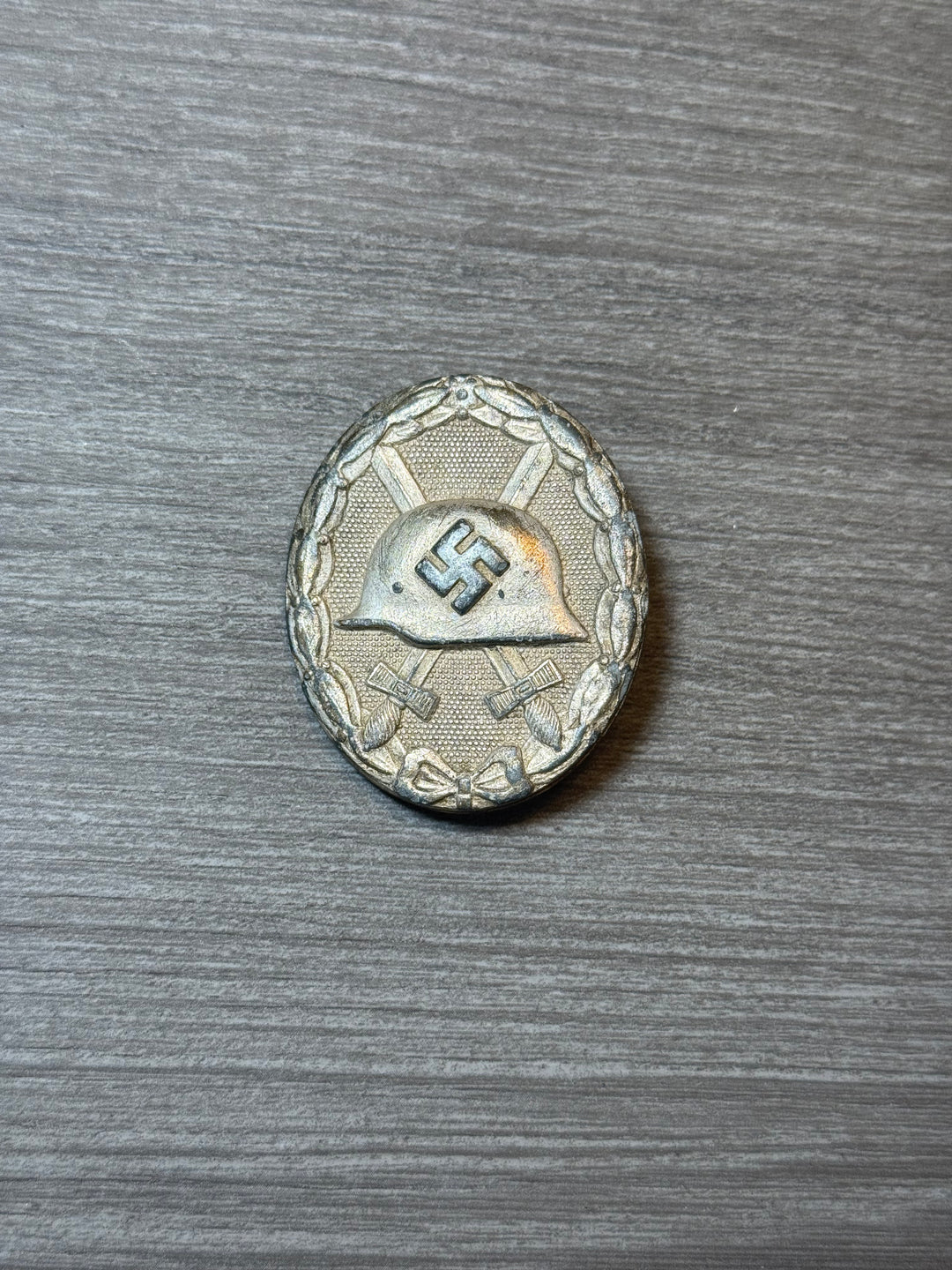 Original WWII German Silver Wound Badge – L/13 (Paul Meybauer) – Marked