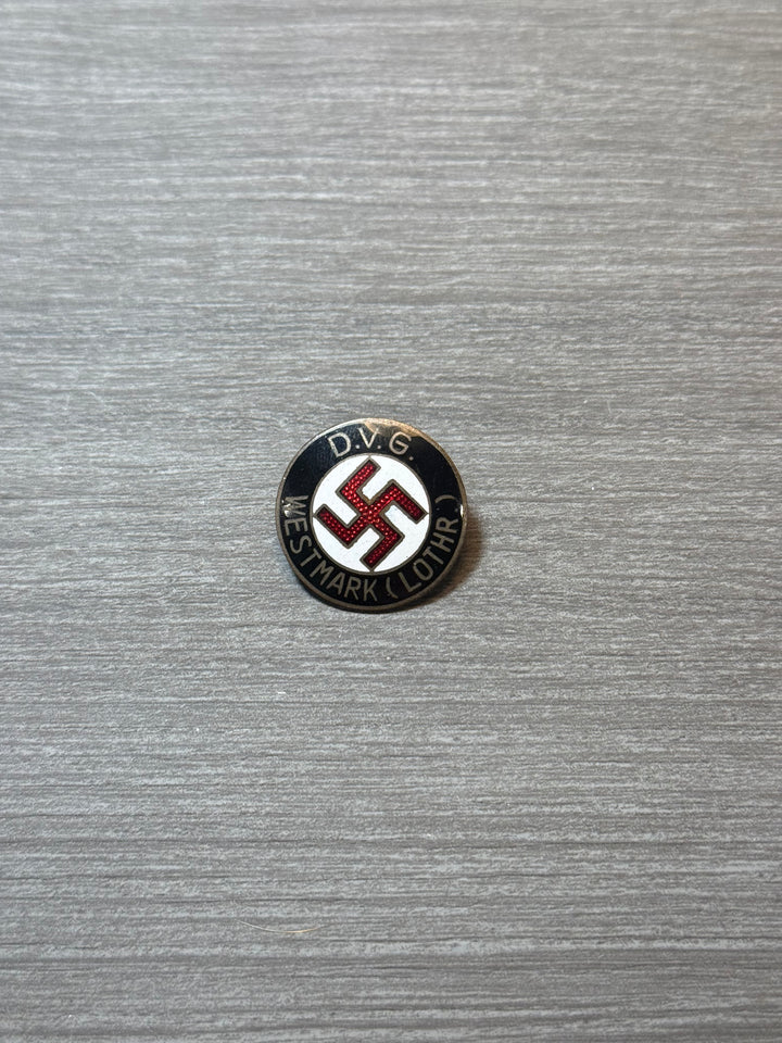 Original D.V.G. Membership Pin – Westmark (Lothr.) – REDO Saarlautern