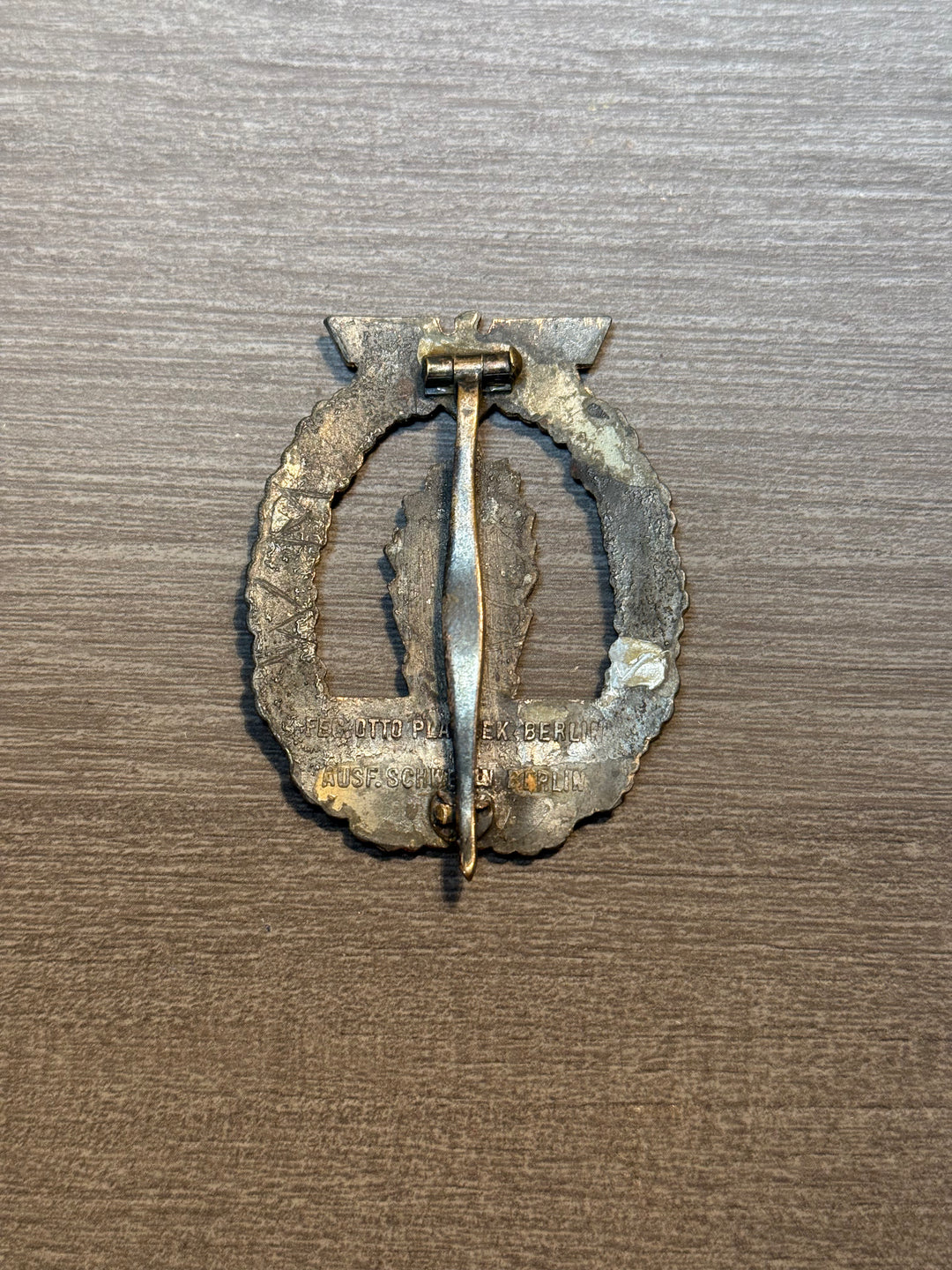 Original WWII German Kriegsmarine Minesweeper Badge – Otto Placzek Berlin