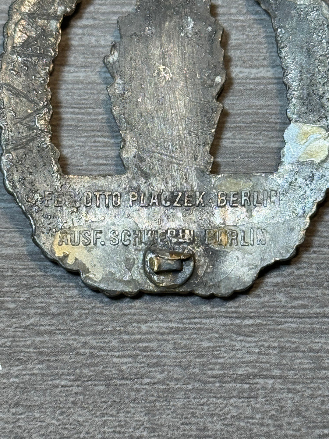 Original WWII German Kriegsmarine Minesweeper Badge – Otto Placzek Berlin